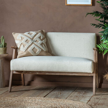 Gallery Neyland Natural Linen 2 Seater Sofa