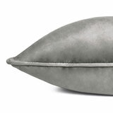 Furn Meridian Grey Velvet Feather Fill Cushion, 45 x 45 cm