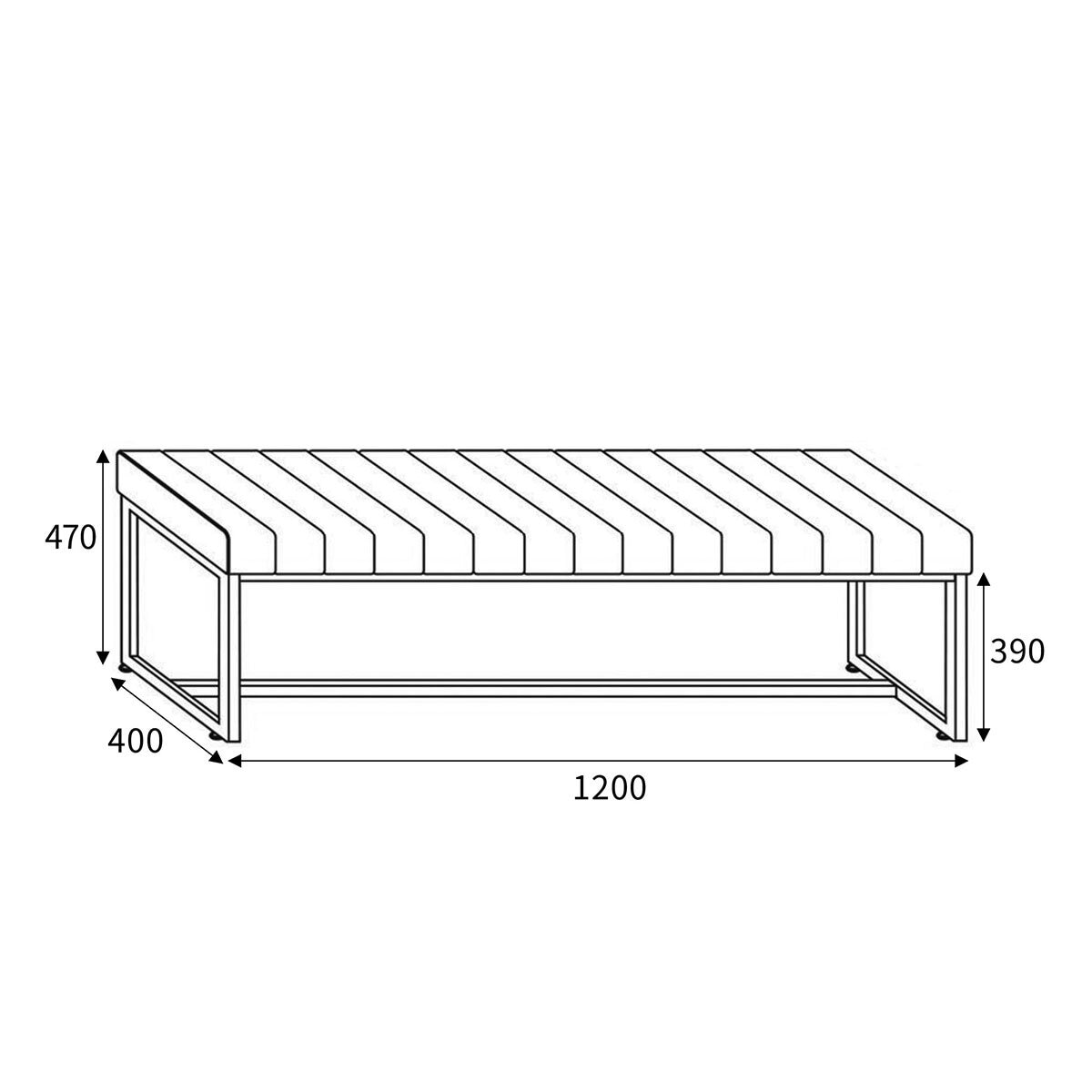 Archer Grey Dining Bench