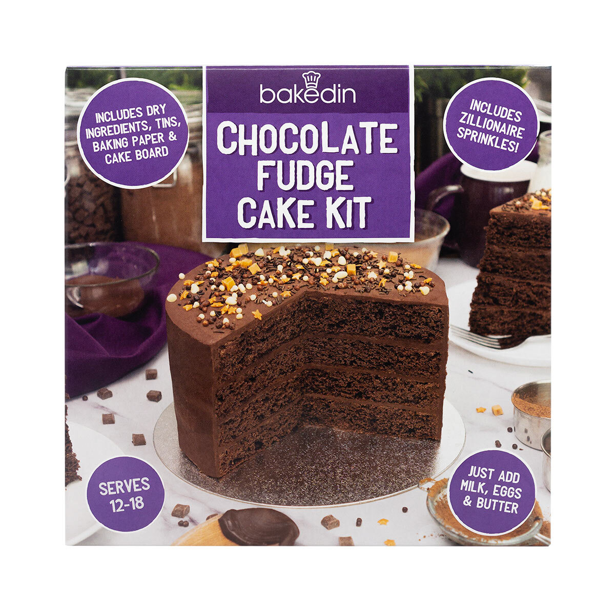 Bakedin Chocolate Fudge Cake Kit 1kg Costco UK