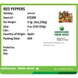 Red Lamuyo Peppers, 1.25kg