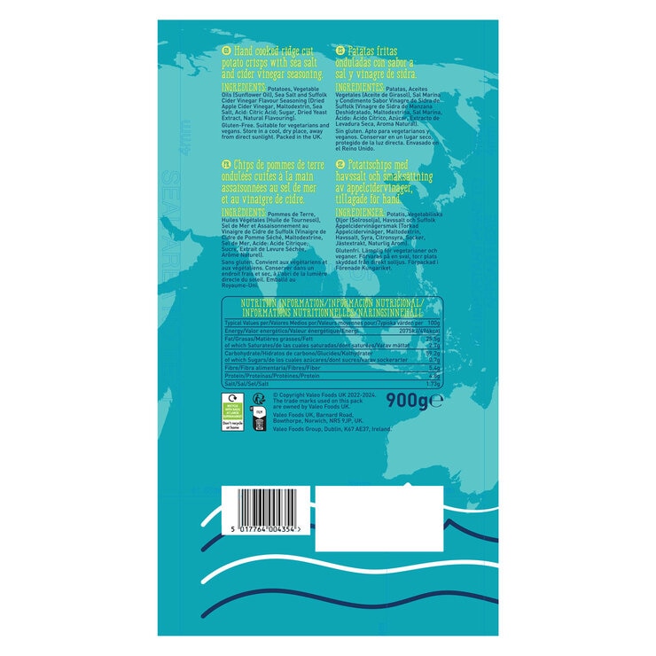 Seven Continents Salt & Vinegar Crisps, 900g