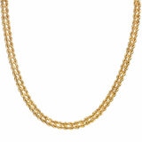 Double Rope Necklace, 14ct Yellow Gold Double Rope Necklace, 14ct Yellow Gold