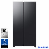 Samsung Series 6, SpaceMax RS70F65QEFEU Side by Side Fridge Freezer, E Rated in Black