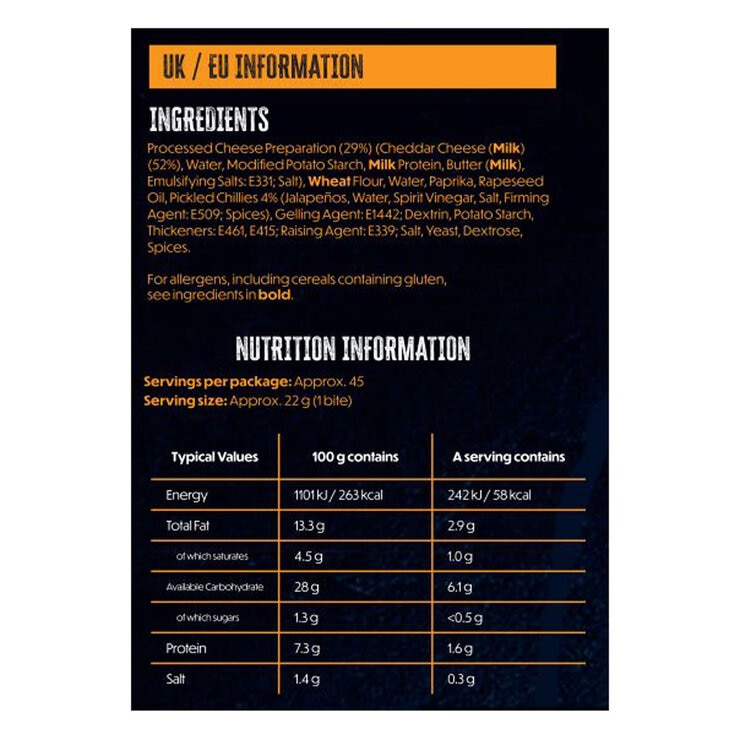 Rodeo Joe's Crispy Chilli Cheese Bites, 1kg