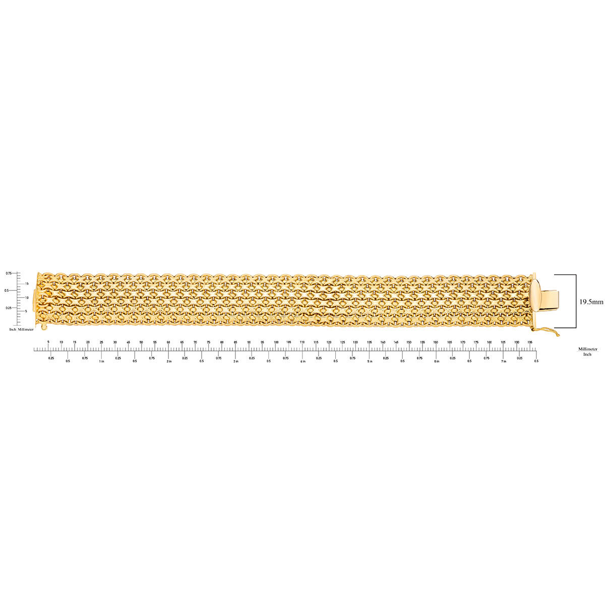 18ct Yellow Gold Bombay Bismark Bracelet