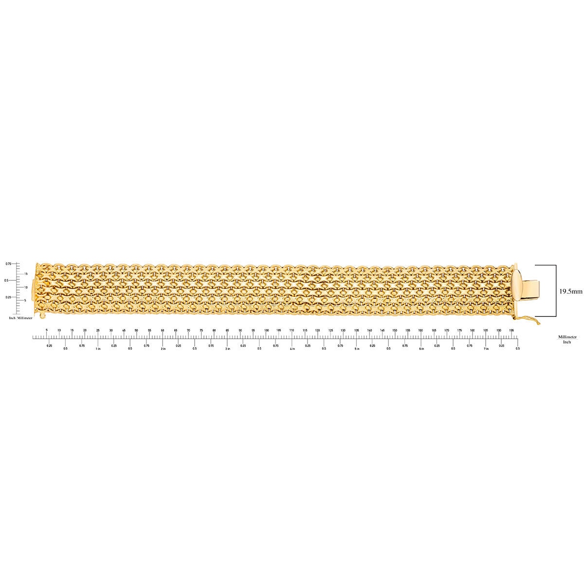 18ct Yellow Gold Bombay Bismark Bracelet