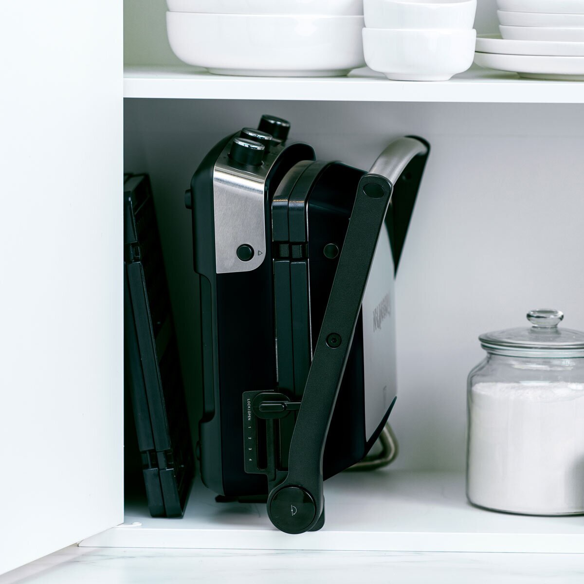 Greenpan contact grill folded away