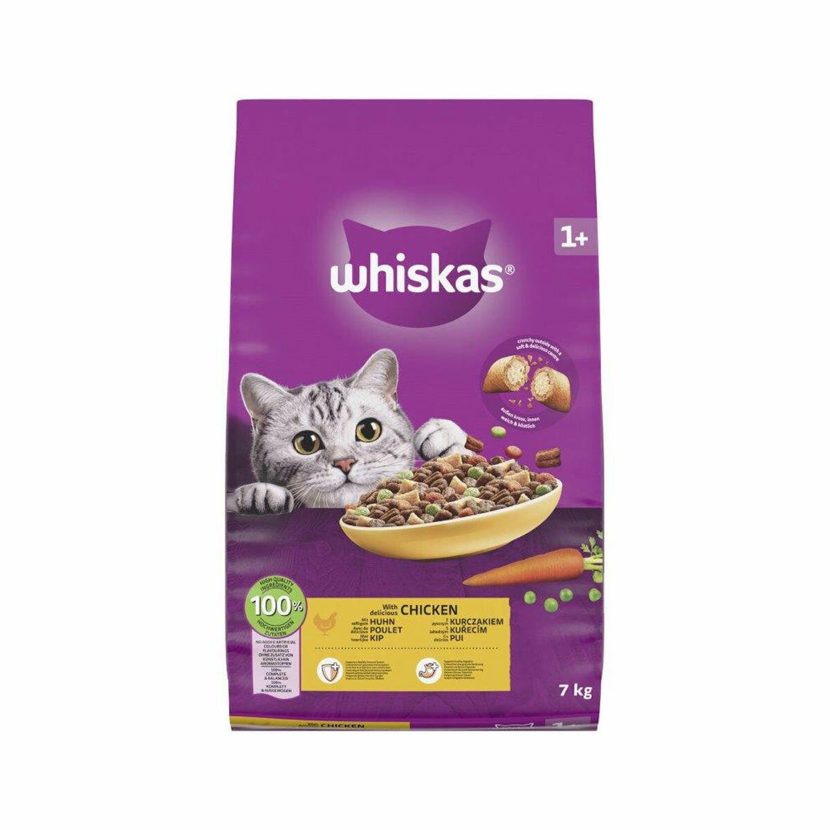Whiskas 1+ Cat Complete Dry Chicken
