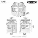 Image showing the dimensions of the playhouse Image showing the dimensions of the playhouse