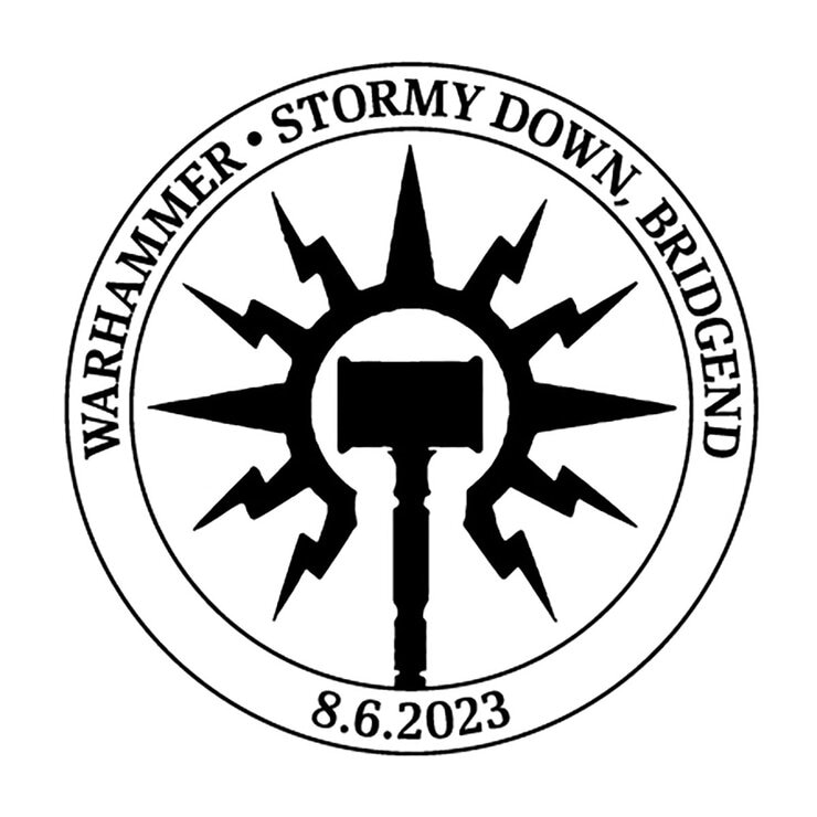 Official Limited Edition Warhammer 40,000 Medal Cover by Royal Mail.