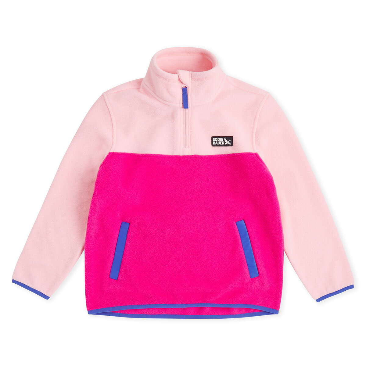 Eddie Bauer Youth Quest Pullover Fleece in Pink