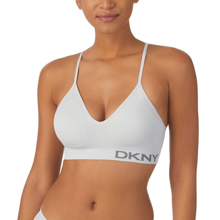 DKNY Seamless Bralette 2 Pack in Pink & Grey