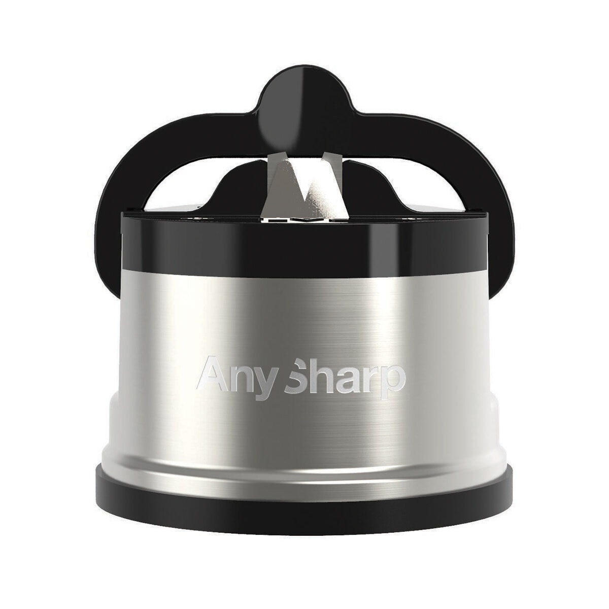 Anysharp Pro Metal Knife Sharpener with Suction, 2 Pack in Silver