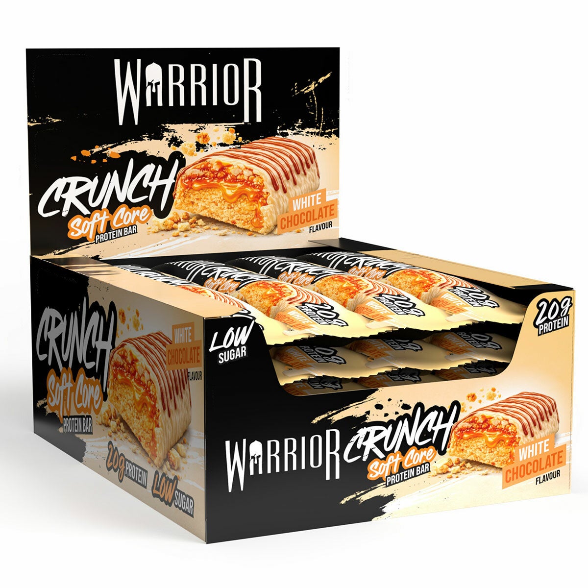 Warrior White Chocolate Crunch protein bar 12 x 64 gram pack Warrior White Chocolate Crunch protein bar 12 x 64 gram pack