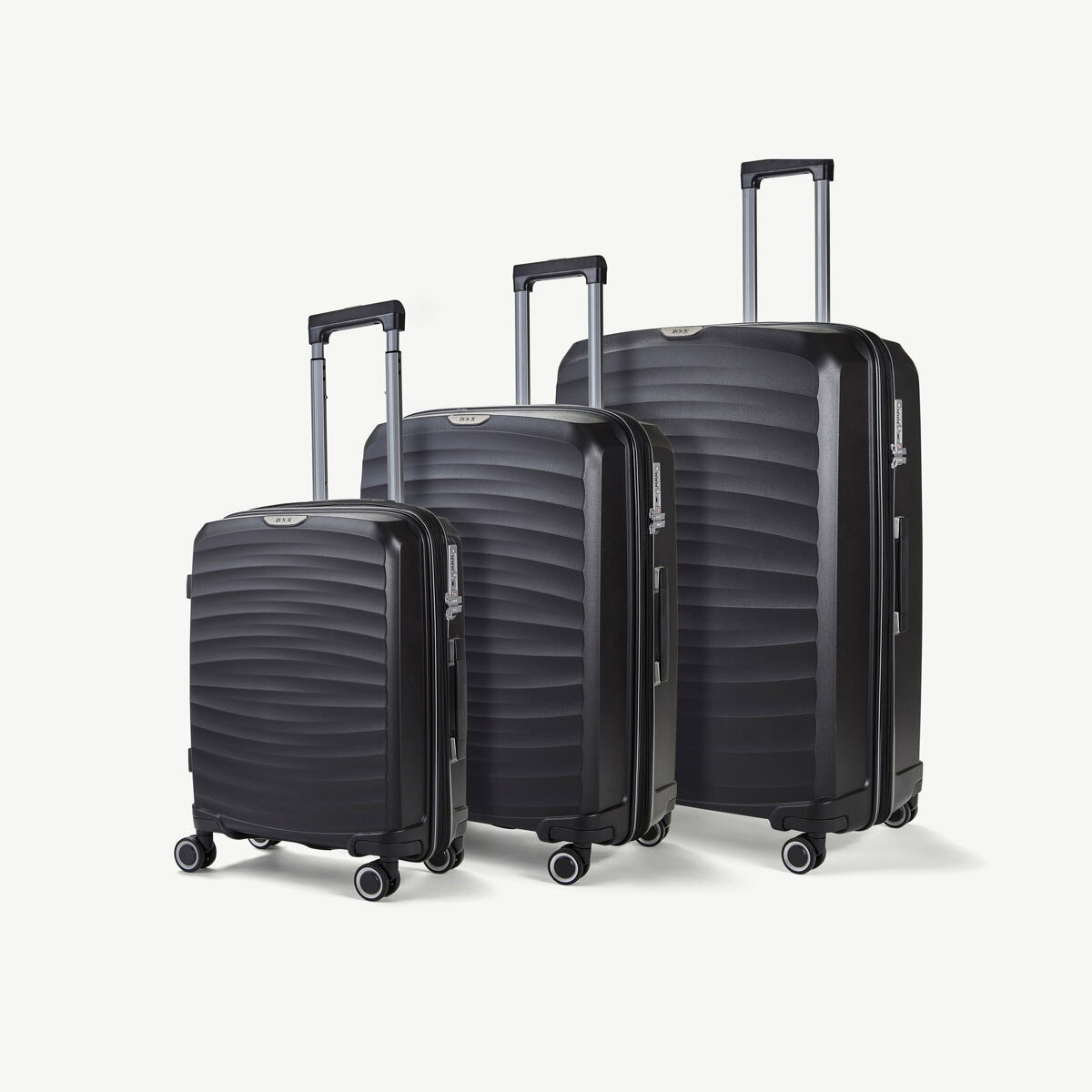 Rock Sunwave 3 Piece Hardside Luggage Set in 3 Colours