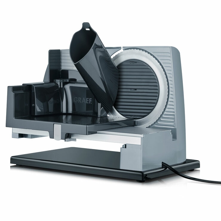 Rear Profile of Graef SKS111 Electrical Food Slicer in Silver