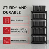 IRIS OHYAMA 5-Tier 191 x 91.5 x 45 cm Utility Storage Rack IRIS OHYAMA 5-Tier 191 x 91.5 x 45 cm Utility Storage Rack