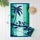 Oversized 100% Cotton Beach Towel, in 4 Designs