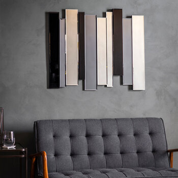 Gallery Duval Grey Smoked Mirror, 70 x 80cm