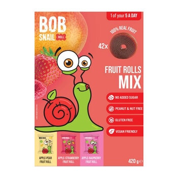 Bob Snail Fruit Rolls Mix, 420g