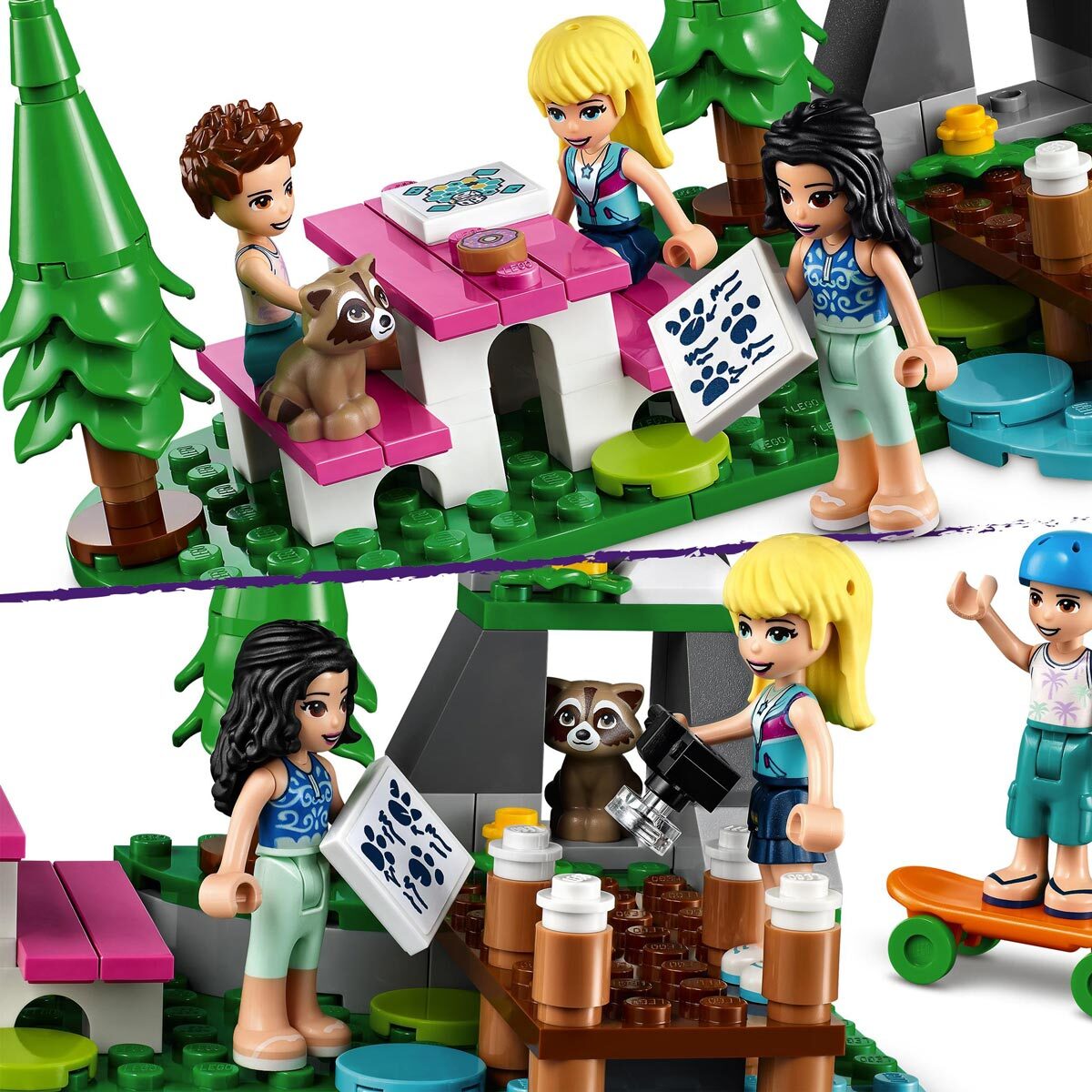 Buy LEGO Friends Forest Camper Van & Sailboat Close up 2 Image at costco.co.uk