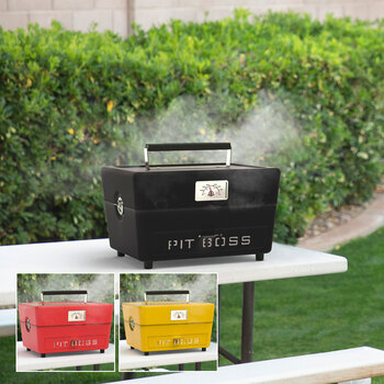 Pit Boss 24" Portable Charcoal Barbecue in 3 Colours + Cover
