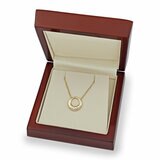 0.15ctw Round Brilliant Cut Diamond Circle Necklace, 14ct Yellow Gold
