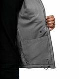 Kirkland Signature Men's Sherpa Lined Softshell Jacket in Grey