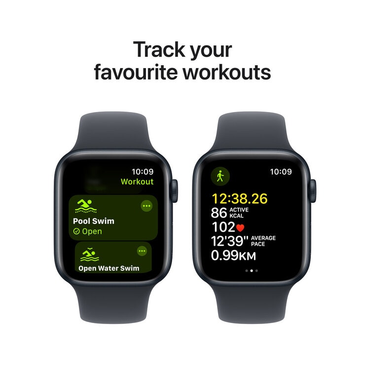 Apple Watch SE GPS, 44mm Midnight Aluminium Case with Midnight Sport Band S/M, MXEJ3QA/A Apple Watch SE GPS, 44mm Midnight Aluminium Case with Midnight Sport Band S/M, MXEJ3QA/A