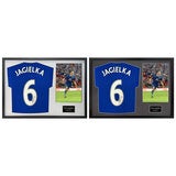 Phil Jagielka Signed Framed Everton Football Shirt including 1 Photo in 2 Options: White or Black Phil Jagielka Signed Framed Everton Football Shirt including 1 Photo in 2 Options: White or Black