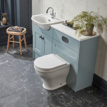 Tavistock Ashby Back To Wall Toilet With Pan And Seat