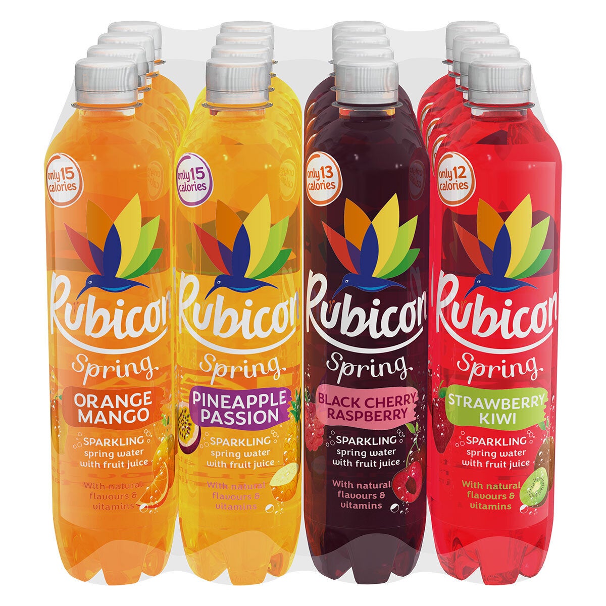 Rubicon Sparkling Spring Water Mixed Pack 16 X 500ml C Rubicon Sparkling Spring Water Mixed Pack 16 X 500ml C