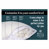How to guide for adjusting the pillows firmness