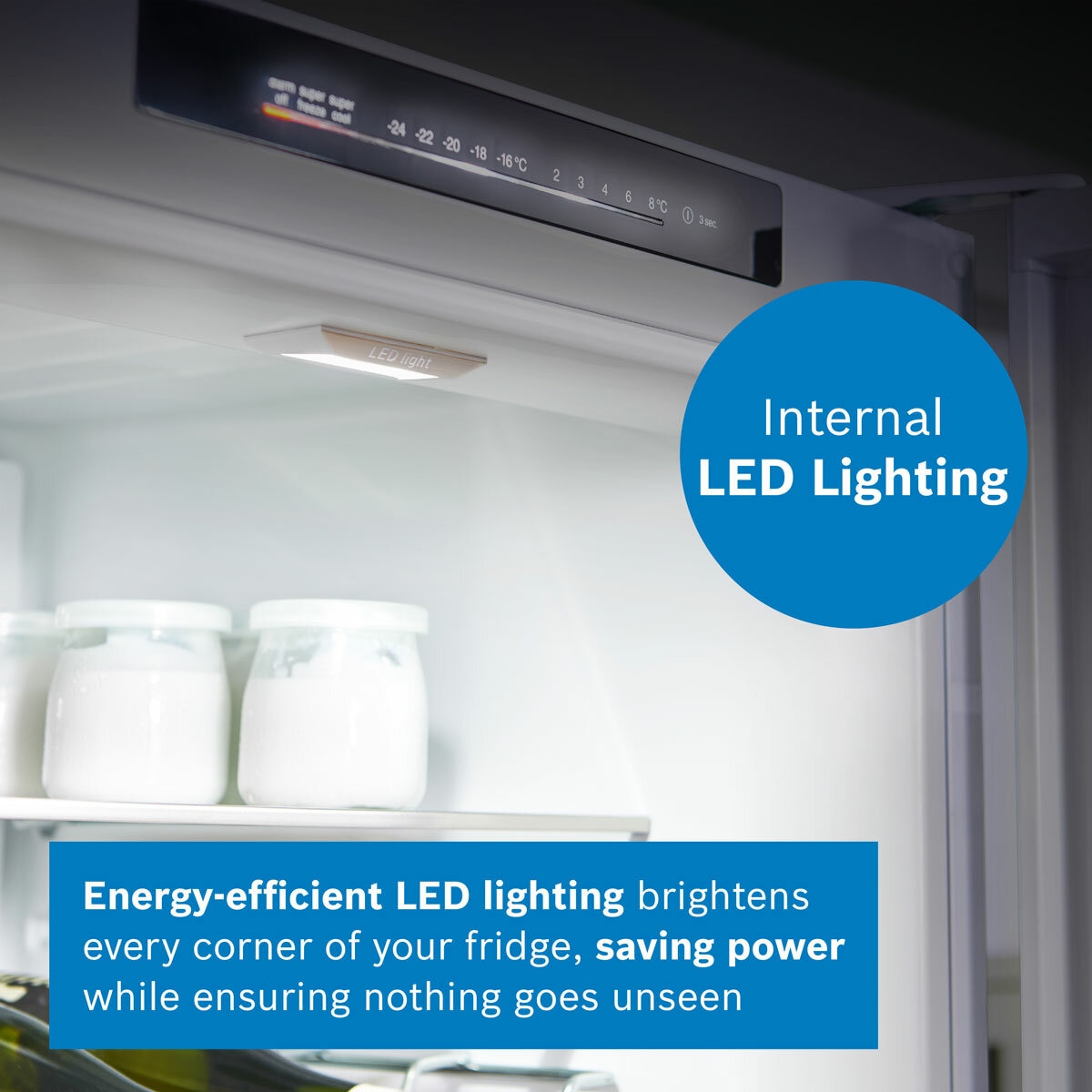 Bosch Series 4, KUR21VFE0G Built Under Fridge, E Rated Bosch Series 4, KUR21VFE0G Built Under Fridge, E Rated