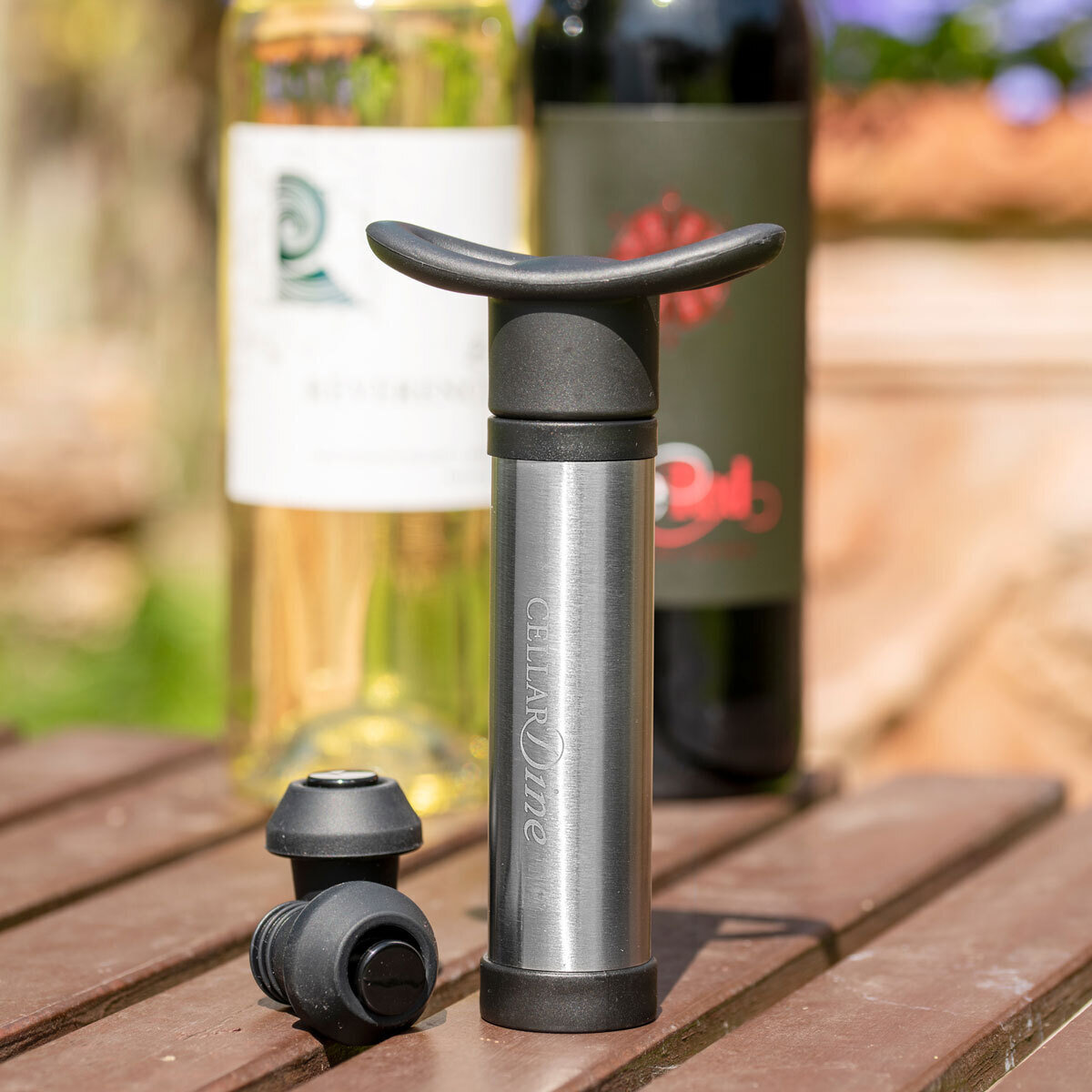 Cellardine Lever Corkscrew, Wine Saver Blister Pack & Flexicles Bottle Chiller Bundle