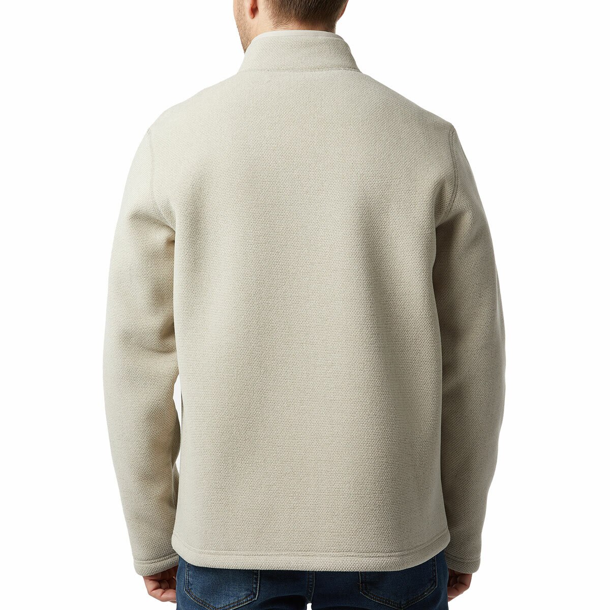 32 Degrees Men's Weekend Sherpa Fleece in Beige, Extra Large