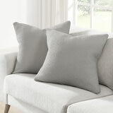 Envogue Maeve Cushion 2 Pack in Grey, 56 x 56 cm