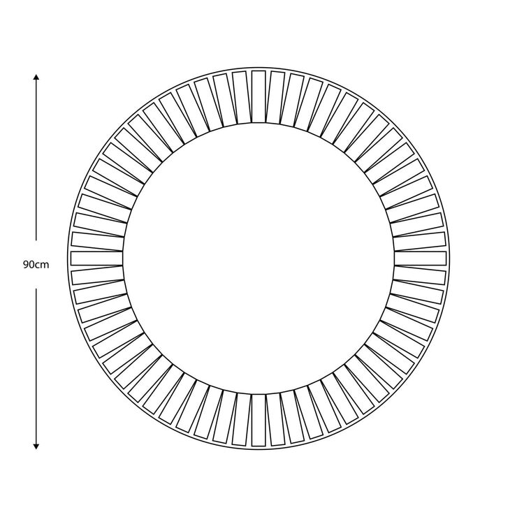 Gallery Mondello Round Mirror, 90cm