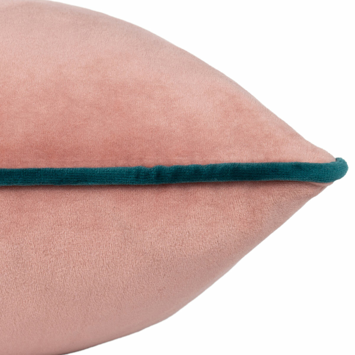 Furn Meridian Blush Velvet Feather Fill Cushion, 45 x 45 cm