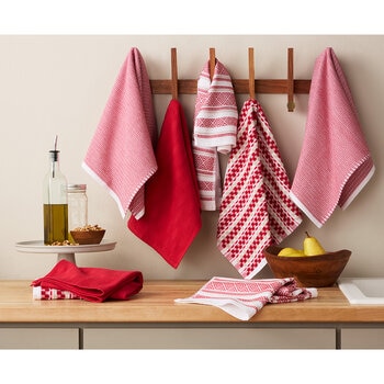 KitchenAid Printed Kitchen Towels Set 8 Pack in 3 Colours