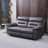 Lucca Grey Fabric Power Reclining Large 2 Seater Sofa Lucca Grey Fabric Power Reclining Large 2 Seater Sofa