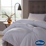 Lifetsyle imagery of thick 18 tog Duvet, styled on bed