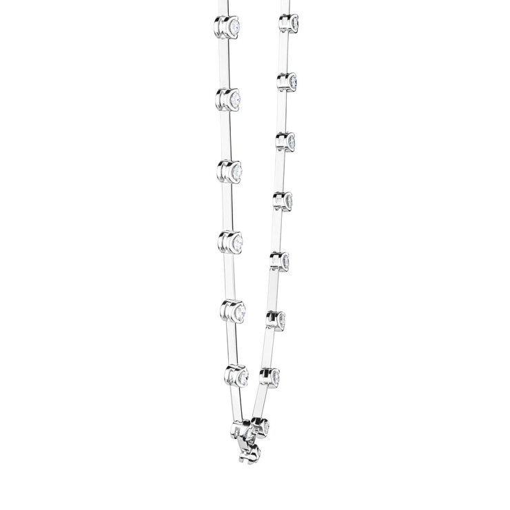 1.25ctw Round Brilliant Cut Diamond Necklace, 18ct WHite Gold