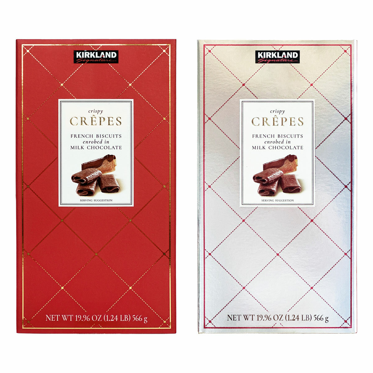 Kirkland Signature Milk Chocolate Crêpes, 566g in 2 Colours
