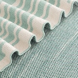 Berkshire Green Striped Chenille Throw, 152 x 178 cm Berkshire Green Striped Chenille Throw, 152 x 178 cm