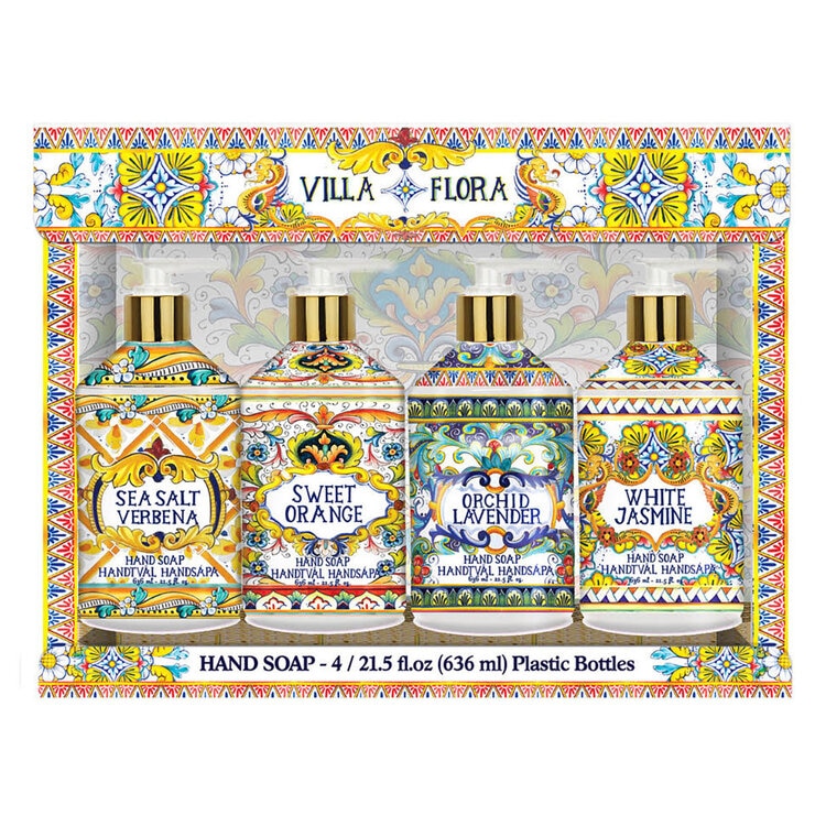 Villa Flora Liquid Soap, 4 x 636ml Villa Flora Liquid Soap, 4 x 636ml