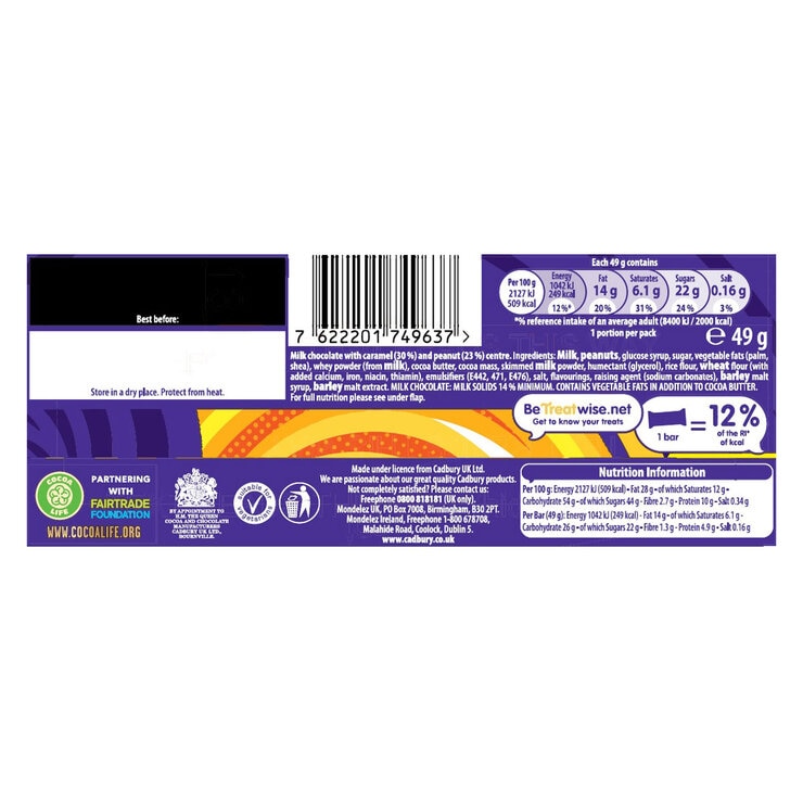 Cadbury Starbar PMP 69p, 32 x 49g