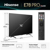 Buy Hisense 75E78QTUK PRO 75 Inch QLED HD Smart TV at Costco.co.uk