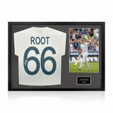 Joe Root Signed Frame & Photo in Black